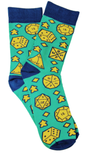 Socks: Meeples and Dice size 44-46