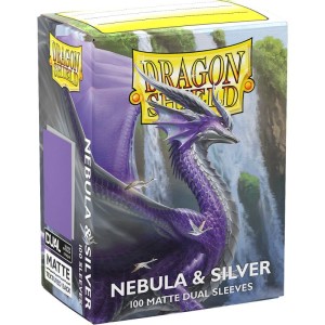 Card sleeves Dragon Shield : Matte Dual - Nebula & Silver - 100 pcs
