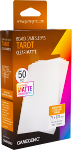 Koszulki na karty Gamegenic: Tarot (73x122 mm) - Clear Matte - 50 sztuk
