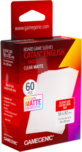Koszulki na karty Gamegenic: Catan English (56x82 mm) - Clear Matte - 60 sztuk
