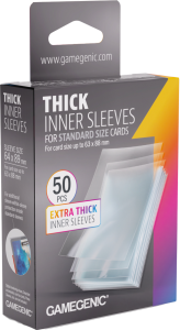 Koszulki na karty Gamegenic: Thick Inner Sleeves - Standard (64x89 mm) - 50 sztuk