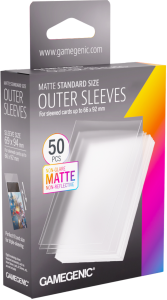 Koszulki na karty Gamegenic: Matte Outer Sleeves - Standard (69x94 mm) - 50 sztuk
