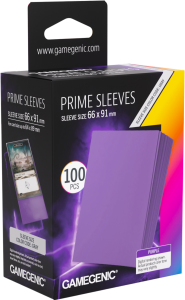 Koszulki na karty Gamegenic: Prime Sleeves (66x91 mm) - Purple - 100 sztuk