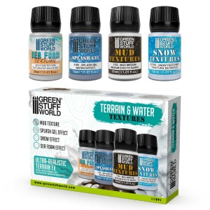 Green Stuff World: Terrain & Water Textures - Aquatic set 4x30ml