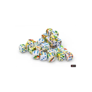Kości Chessex - kostka k6 12mm Brush Breezy/Blue