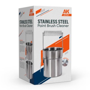 AK Interactive: Stainless Steel Paint Brush Cleaner (pojemnik do czyszczenia pędzli)