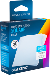 Koszulki na karty Gamegenic: Square (73x73 mm) - Clear - 50 sztuk