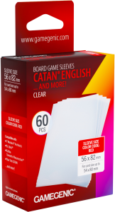 Koszulki na karty Gamegenic: Catan English (56x82 mm) - Clear - 60 sztuk