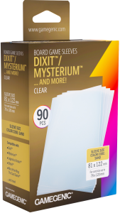 Koszulki na karty Gamegenic: Dixit/Mysterium (81x122 mm) - Clear - 90 sztuk