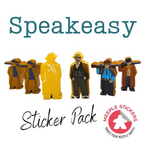 Meeple Stickers: Zestaw naklejek do Speakeasy
