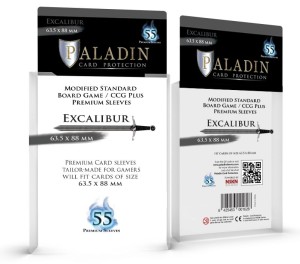 Card sleeves Paladin - Excalibur 63.5x88 mm