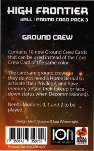 High Frontier 4 All: Promo Card Pack 3 – Crew