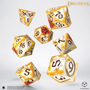 Zestaw kości Władca Pierścieni: Full Art Dice - Powiernicy Pierścienia - Whitefire Radiance