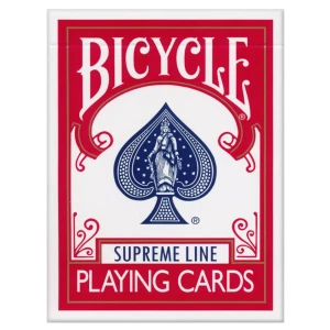 Karty do gry Bicycle: Supreme Line - Red (Standard Index)