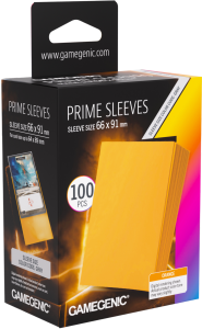 Koszulki na karty Gamegenic: Prime Sleeves (66x91 mm) - Orange - 100 sztuk