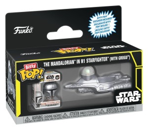 Funko Bitty POP! Star Wars: Mandalorian in N1 Starfighter with Grogu