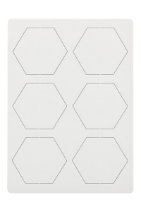 Czysty kafelek hex 45mm w wyprasce (CATAN)
