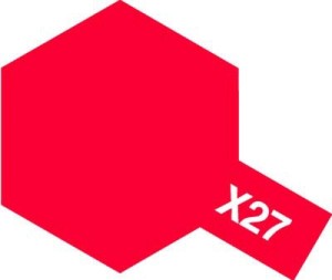 Tamiya Color Mini: X-27 - Clear Red