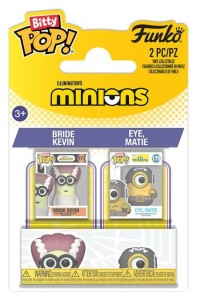 Funko Bitty POP Minions: 2-Pack Bride Kevin & Eye, Matie