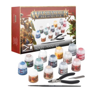 Age of Sigmar: Zestaw farb i narzędzi (Paints + Tools Set)