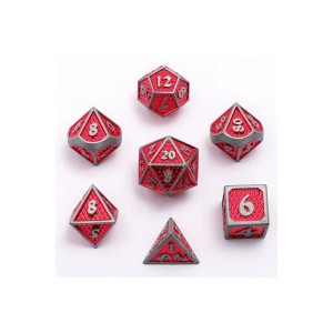 Zestaw kości: Mini Behemoth Metal - Brushed Red