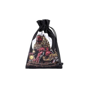 Fine Arts Leather Dice Bag - Foo Dog