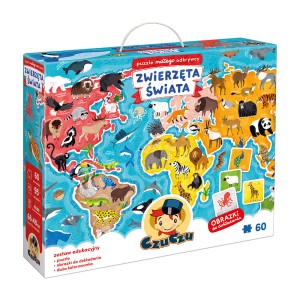 CzuCzu: Puzzle małego odkrywcy Zwierzęta świata 4+