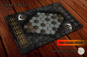 Mata do gry War Chest - stary kamienny stół