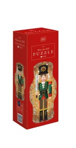 Puzzle 502 Shape Christmas Nutcracker Gold