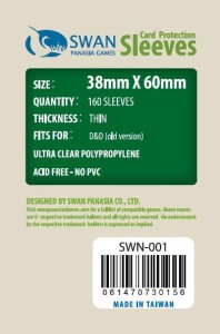 Koszulki na karty Swan Panasia 38x60 mm thin (cienkie) 160 sztuk