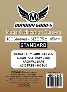 Koszulki na karty Mayday Mega Civilization 75x105 mm 100 sztuk