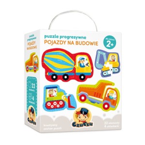CzuCzu: Puzzle progresywne - Pojazdy na budowie 2+