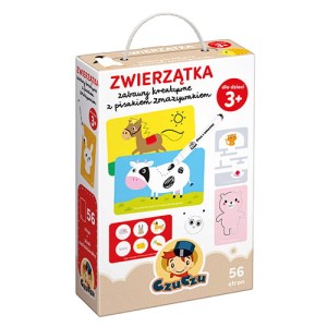 CzuCzu: Zwierzątka - Zabawy kreatywne z pisakiem zmazywakiem 3+