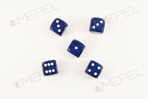 Kości Chessex - kostka k6 16mm Speckled Stealth