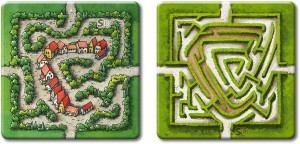 Carcassonne: Labirynth (Labirynt) - 2 kafelki (stara i nowa wersja)