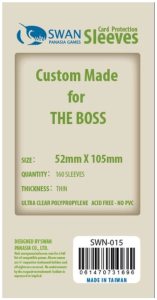 Koszulki na karty Swan Panasia 52x105 mm thin (cienkie) 160 sztuk