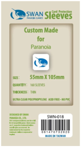 Koszulki na karty Swan Panasia 55x105 mm thin (cienkie) 160 sztuk