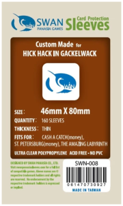 Koszulki na karty Swan Panasia 46x80 mm thin (cienkie) 160 sztuk