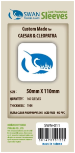 Koszulki na karty Swan Panasia 50x110 mm thin (cienkie) 160 sztuk