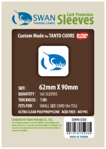 Koszulki na karty Swan Panasia 62x90 mm thin (cienkie) 160 sztuk