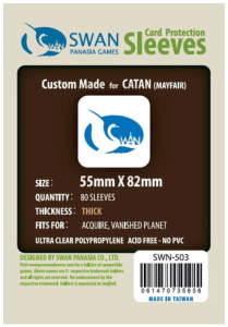Koszulki na karty Swan Panasia 55x82 mm thick (grube) 80 sztuk