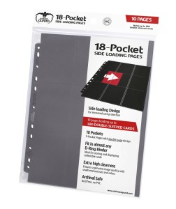 Strona do klasera Ultimate Guard 18-Pocket Side-Loading - 10 sztuk - grey