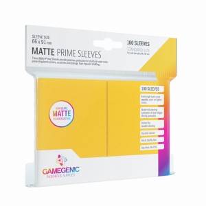 Koszulki na karty Gamegenic: Matte Prime CCG (64x89 mm) - Yellow - 100 sztuk