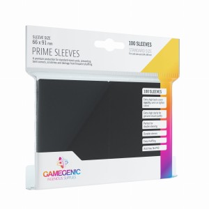 Koszulki na karty Gamegenic: Prime CCG (64x89 mm) - Black - 100 sztuk