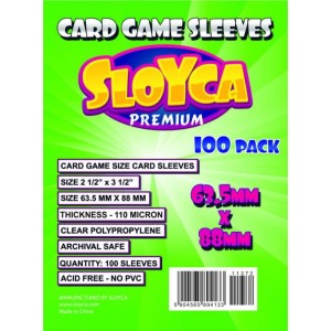 Sloyca card sleeves: Standard CCG Premium (63.5x88 mm) 100 pcs