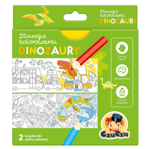 CzuCzu: Długie kolorowanki - Dinozaury