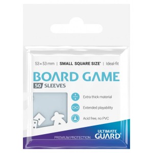 Koszulki na karty Ultimate Guard: Small Square Ideal-fit 51x51 mm (50 sztuk)