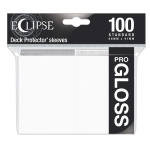 Koszulki na karty Ultra-Pro Pro-Gloss Eclipse Arctic White 66x91 mm 100 sztuk (białe)