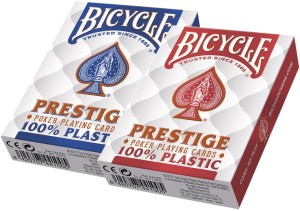 Karty do gry Bicycle: Prestige Rider Back - niebieskie