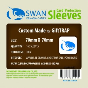 Koszulki na karty Swan Panasia 70x70 mm thin (cienkie) 160 sztuk